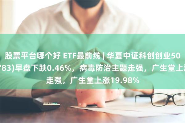 股票平台哪个好 ETF最前线 | 华夏中证科创创业50ETF(159783)早盘下跌0.46%，病毒防治主题走强，广生堂上涨19.98%