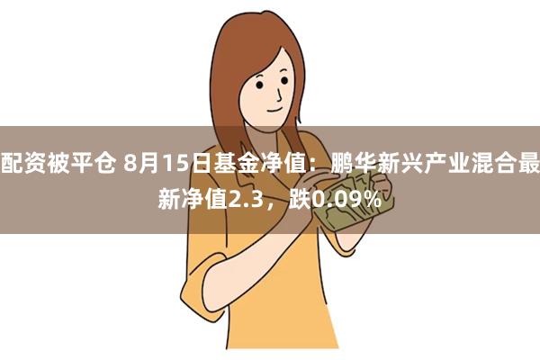 配资被平仓 8月15日基金净值：鹏华新兴产业混合最新净值2.3，跌0.09%