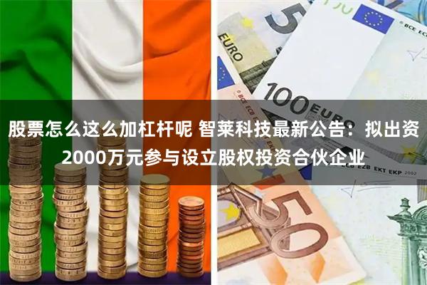 股票怎么这么加杠杆呢 智莱科技最新公告：拟出资2000万元参与设立股权投资合伙企业