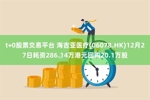 t+0股票交易平台 海吉亚医疗(06078.HK)12月27日耗资286.14万港元回购20.1万股