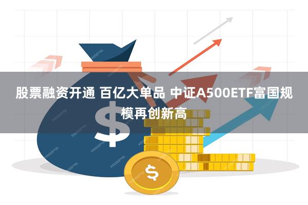 股票融资开通 百亿大单品 中证A500ETF富国规模再创新高