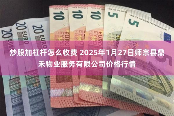 炒股加杠杆怎么收费 2025年1月27日师宗县鼎禾物业服务有限公司价格行情